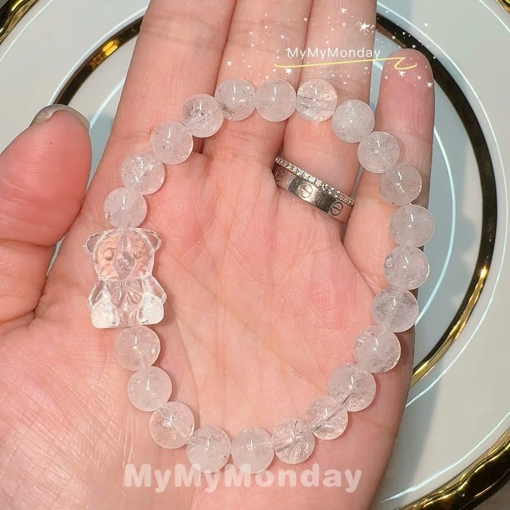 White Azeztulite Bracelet 8mm
